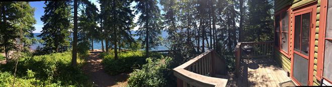 Beautiful Balcony House View and path to the point.